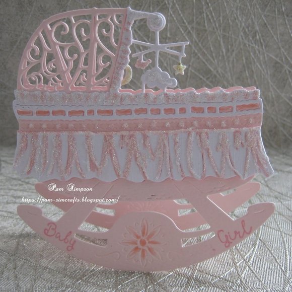 3D Baby Cradle thinlit die - Picture 8 of 9